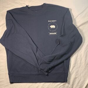 Old Navy Men's Dark Blue Crewneck Sweatshirt